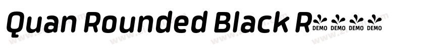 Quan Rounded Black R字体转换